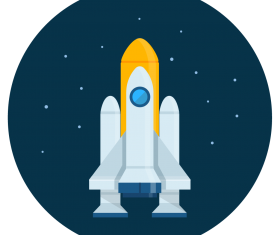 280x235 Spaceship Vector