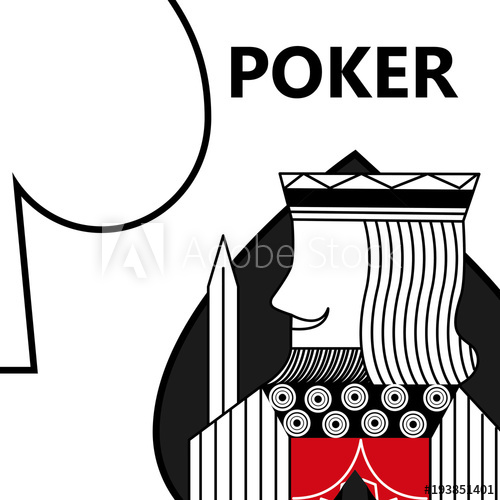 500x500 Poker Card Gambling King With Sword In Sign Spade Vector