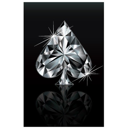 450x450 Diamond Poker Card Sign Spade, Vector Royalty Free Vector Graphics