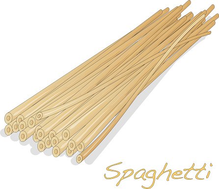 446x385 Spaghetti Vector Illustration Premium Clipart