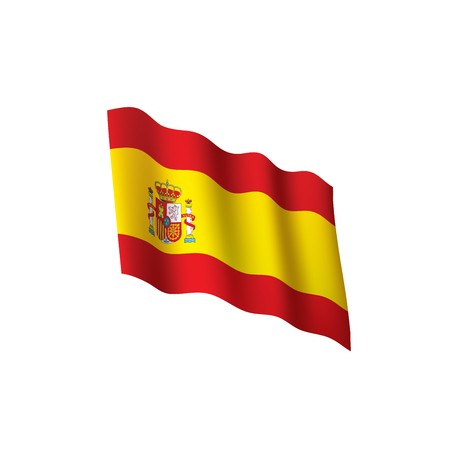 450x450 Spain Flag, Vector Illustration Royalty Free Vector Graphics