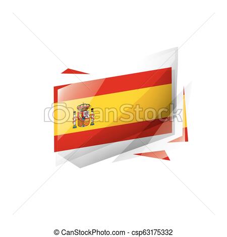 450x470 Spain Flag, Vector Illustration On A White Background Spain