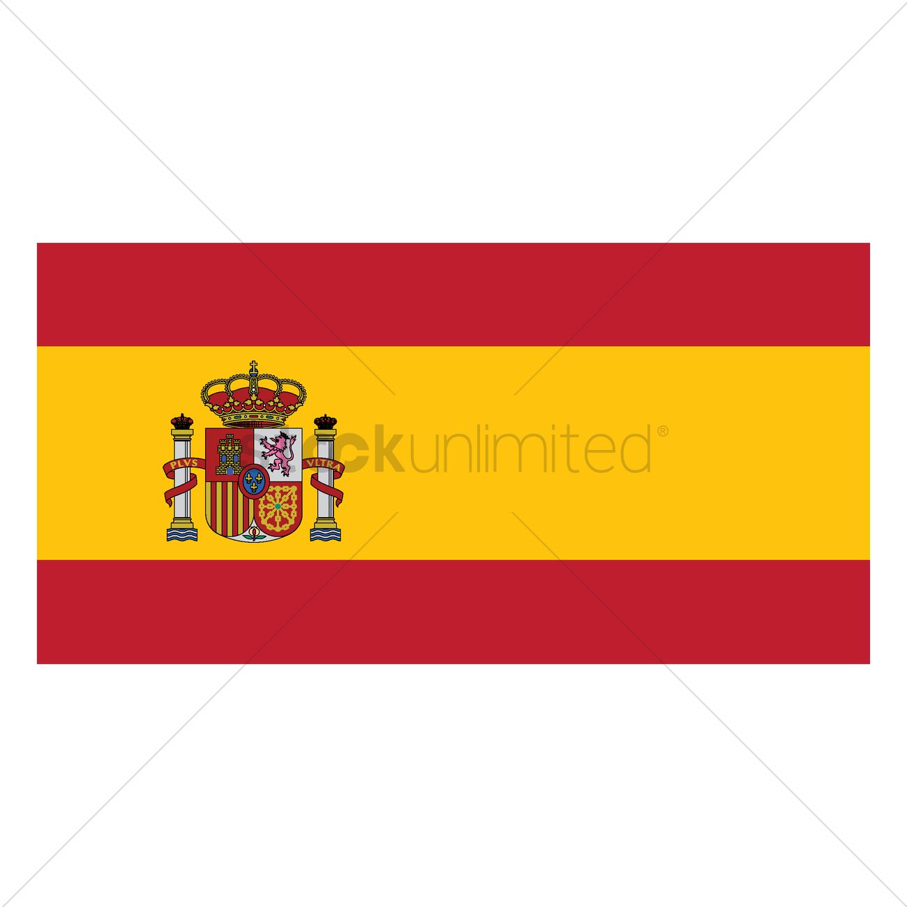1300x1300 Spain Flag Vector Image