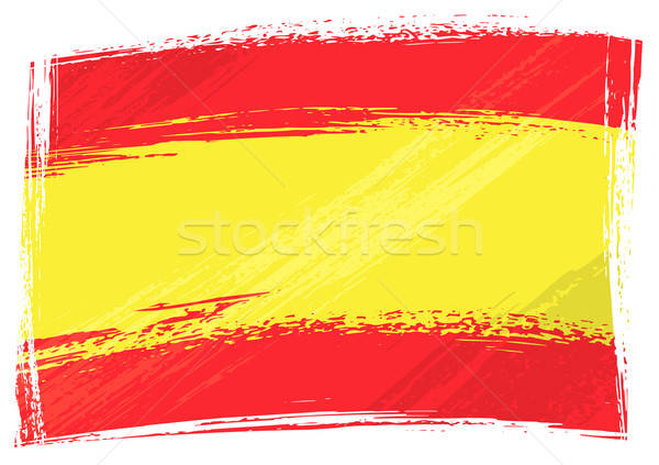 600x423 Grunge Spain Flag Vector Illustration