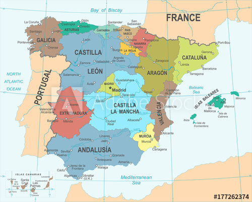 Spain Map Vector at Vectorified.com | Collection of Spain Map Vector ...