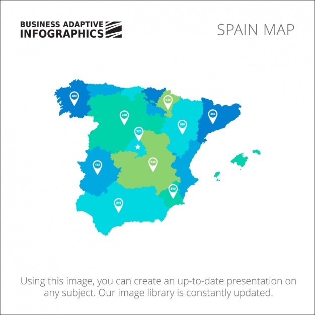 626x626 Spain Map Vectors, Photos And Free Download