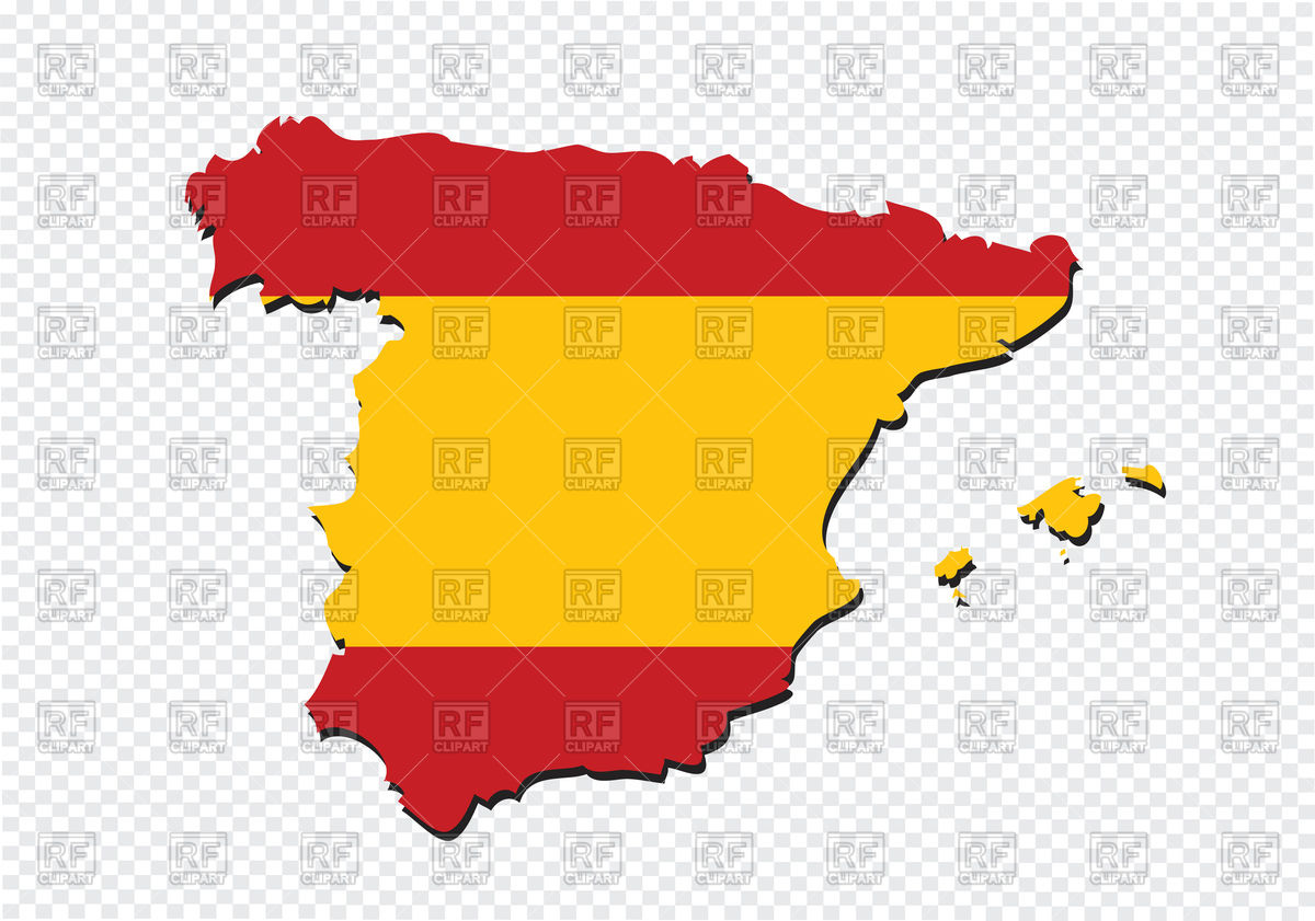 1200x841 Spain Flag And Map Vector Image Of Signs, Symbols, Maps Tumdee