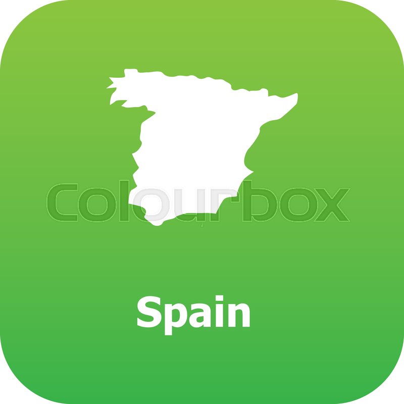 800x800 Spain Map Icon Simple Illustration Of Stock Vector Colourbox