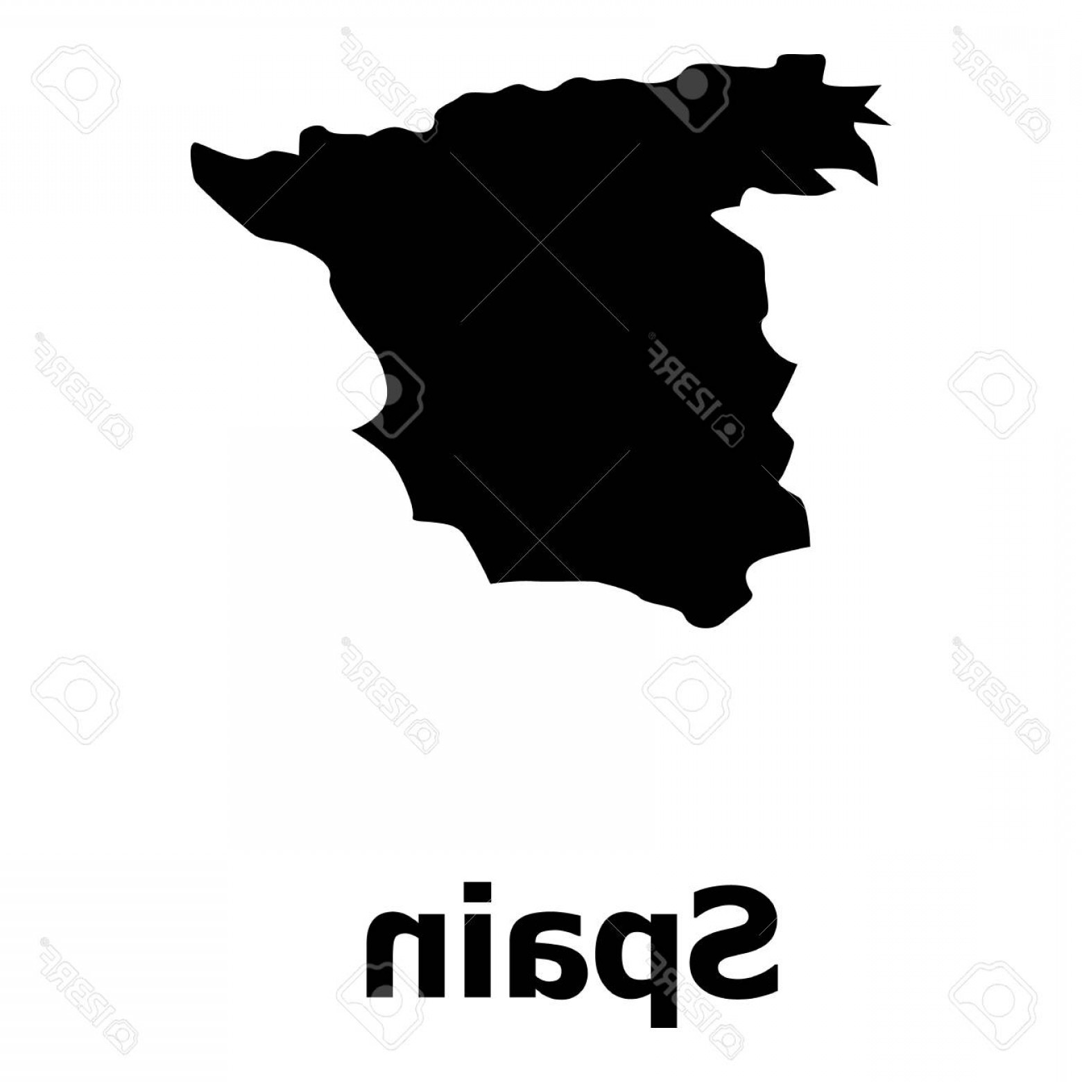 1560x1560 Vector Map Of Spain Hoodamathrun