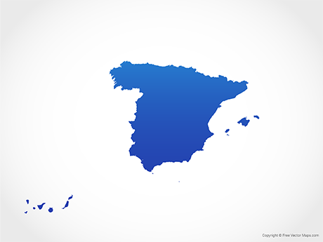 Vector Maps Of Spain Free Vector Maps 460x345 Vector Maps Of Spain Free Vector Maps