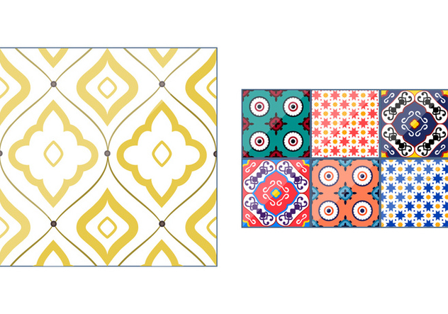 632x443 Spanish Talavera Pattern Vectors Free Vector Download