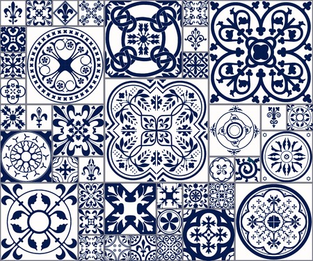 450x375 Vector Illustration Of Moroccan Tiles Seamless Pattern For Design