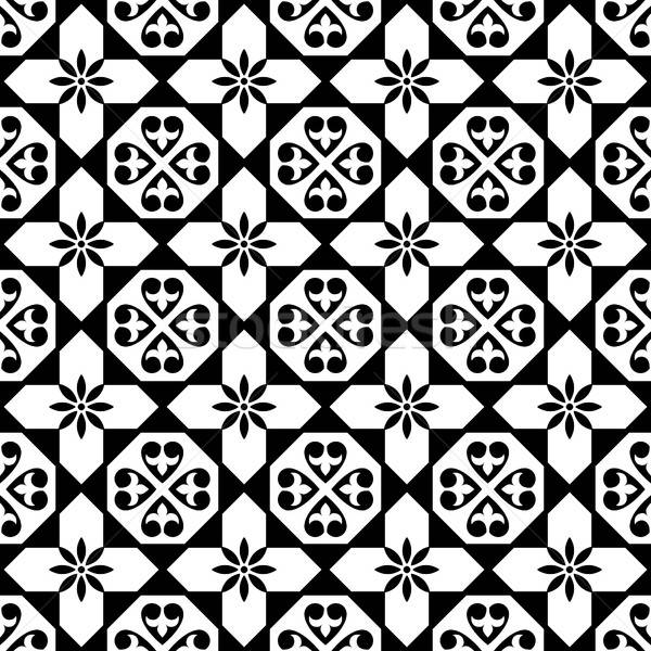 600x600 Spanish Tiles Pattern, Moroccan And Portuguese Tile Seamless