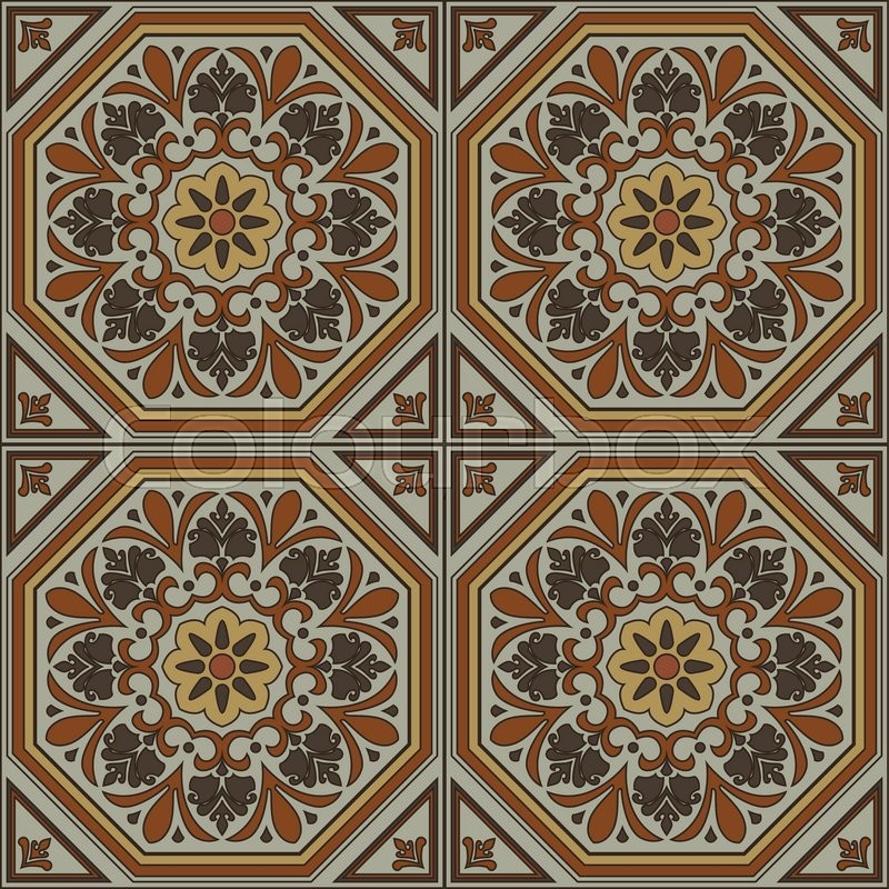 800x800 Spanish Traditional Ornament, Stock Vector Colourbox