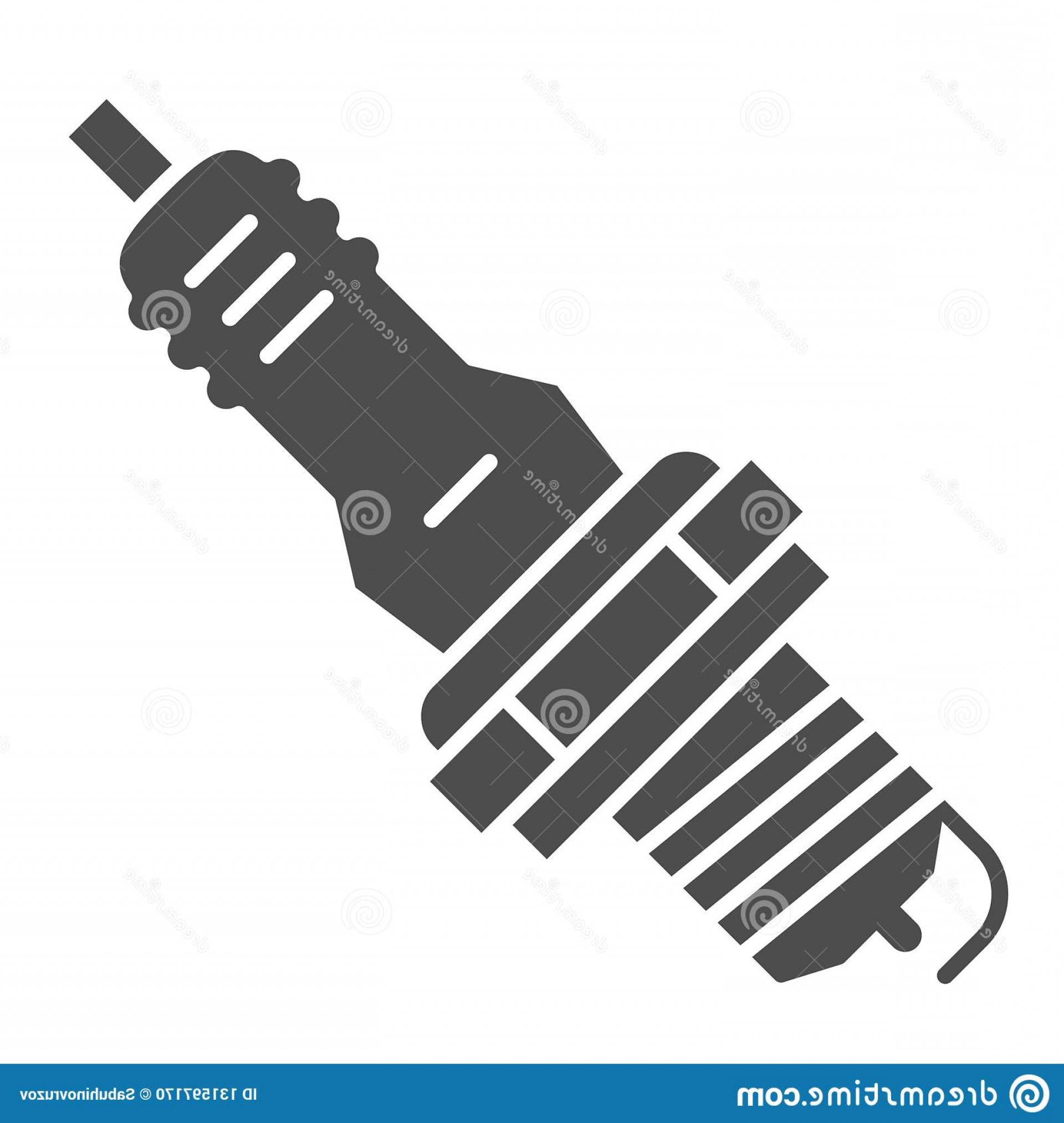 1920x2026 Spark Plug Solid Icon Car Spark Plug Vector Illustration Isolated