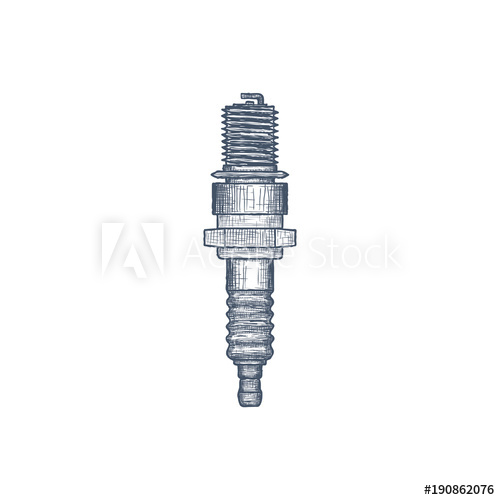 500x500 Spark Plug Vector Logo Design Template Autoparts Or Car Service