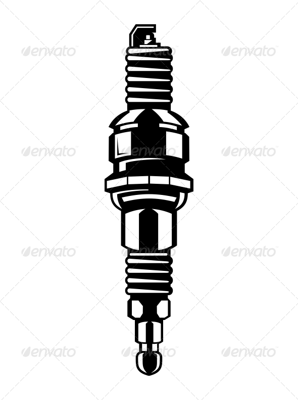 590x790 Spark Plugs Vector Set