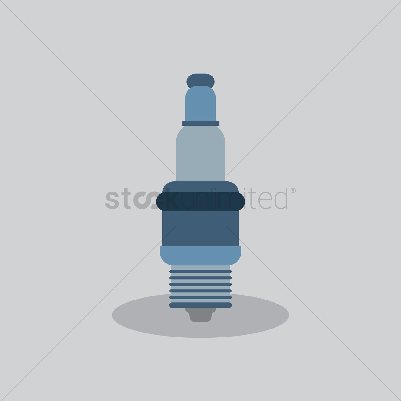 1300x1300 Spark Plug Vector Image