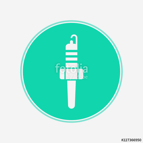 500x500 Spark Plug Vector Icon Sign Symbol Stock Image And Royalty Free