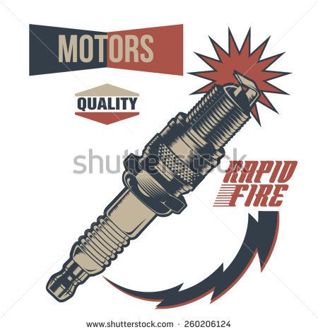 450x470 Vintage Motor Spark Plug Fuel Rat Rods Spark Plug