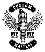 174x200 Spark Plug Free Vector Art