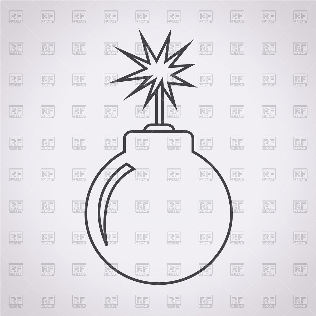 Bomb Icon With Spark Vector Image Of Objects Tumdee 1200x1200 Bomb Icon With Spark Vector Image Of Objects Tumdee
