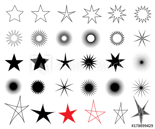 500x417 Sparkle Stars Icons Symbols Of Sparkle Vector Illustration
