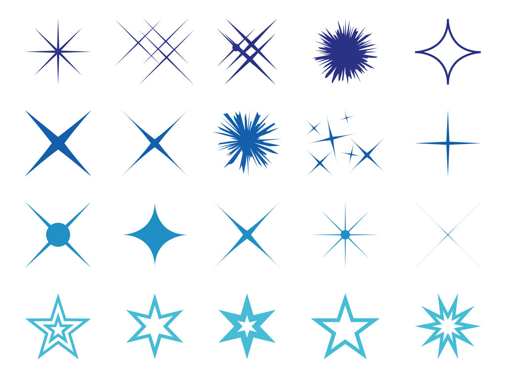1024x765 Sparkles Graphics Set Free Vectors Ui Download