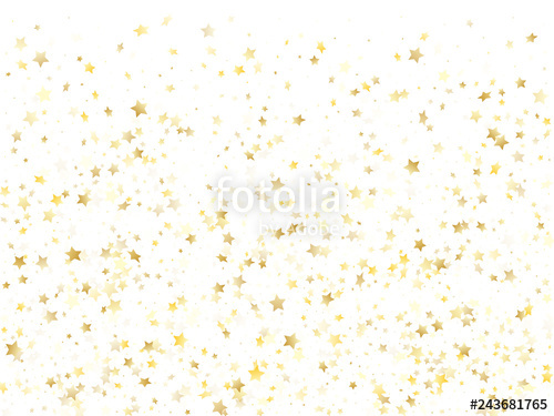 500x375 Flying Gold Star Sparkle Vector With White Background Stock