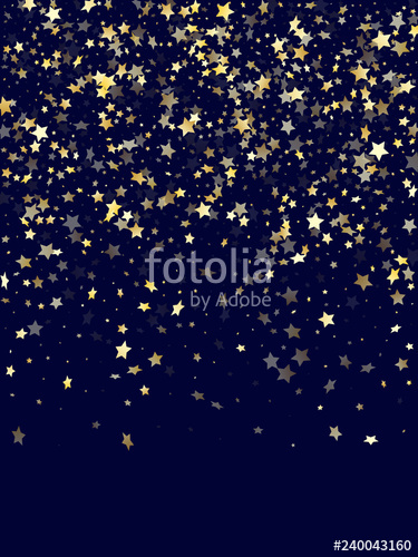 375x500 Gold Gradient Star Dust Sparkle Vector Background Stock Image