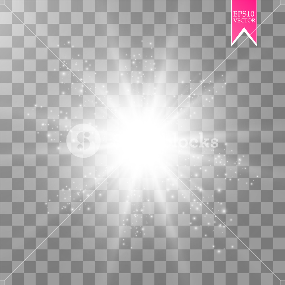 1000x1000 Glow Light Effect Star Burst With Sparkles Vector Illustration