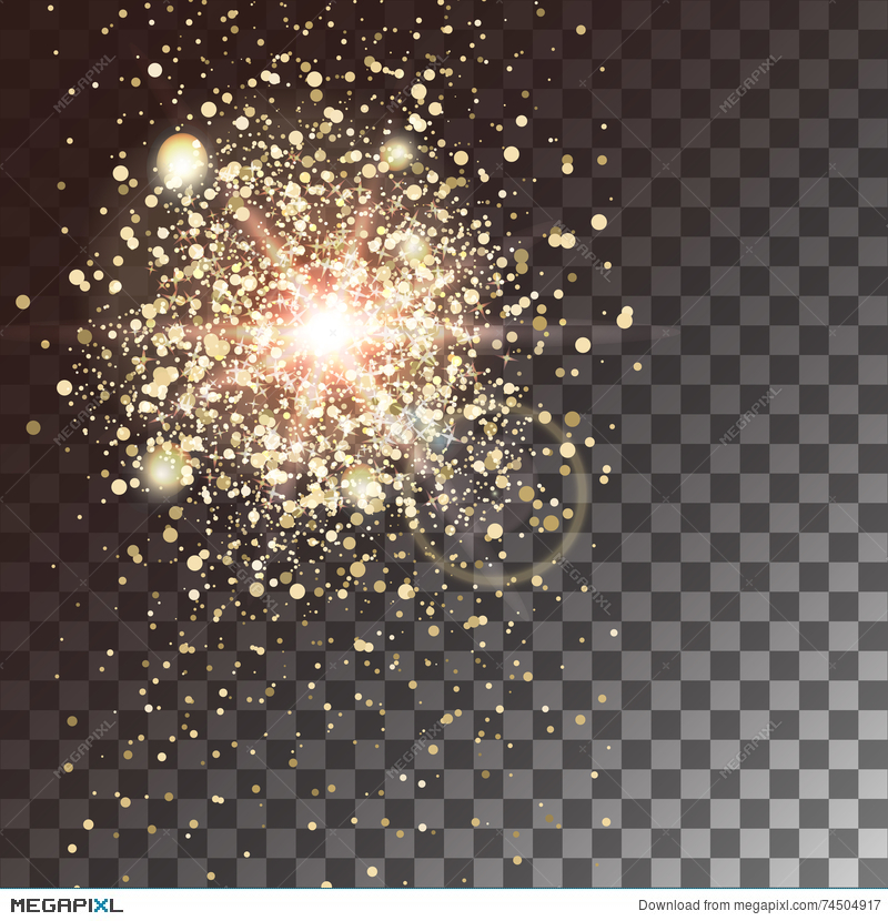 800x830 Gold Glow Light Effect On A Transparent Background Star Burst