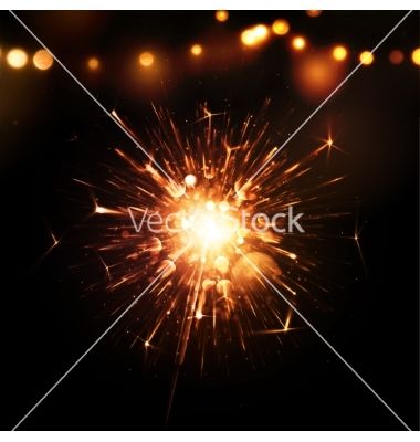 380x400 Holiday Background With Sparkler Vector