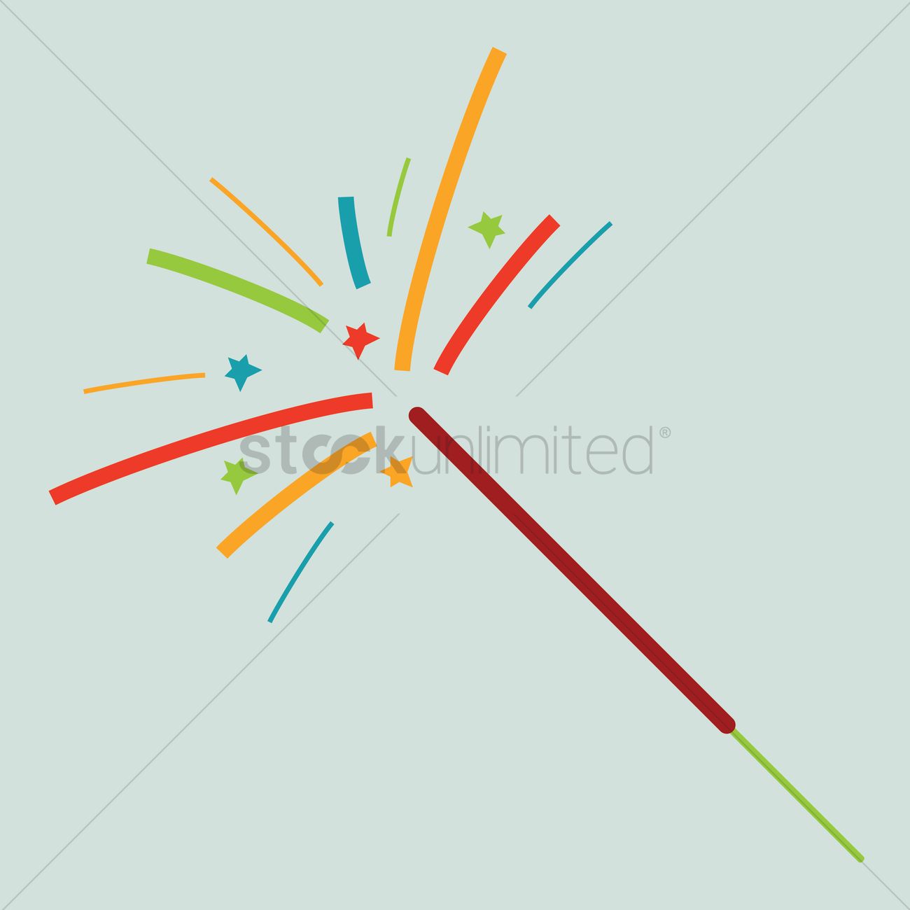 1300x1300 Free Sparkler Vector Image