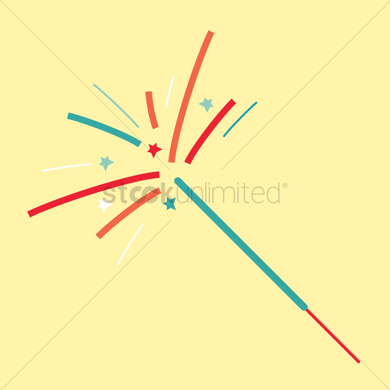 1300x1300 Free Sparkler Vector Image