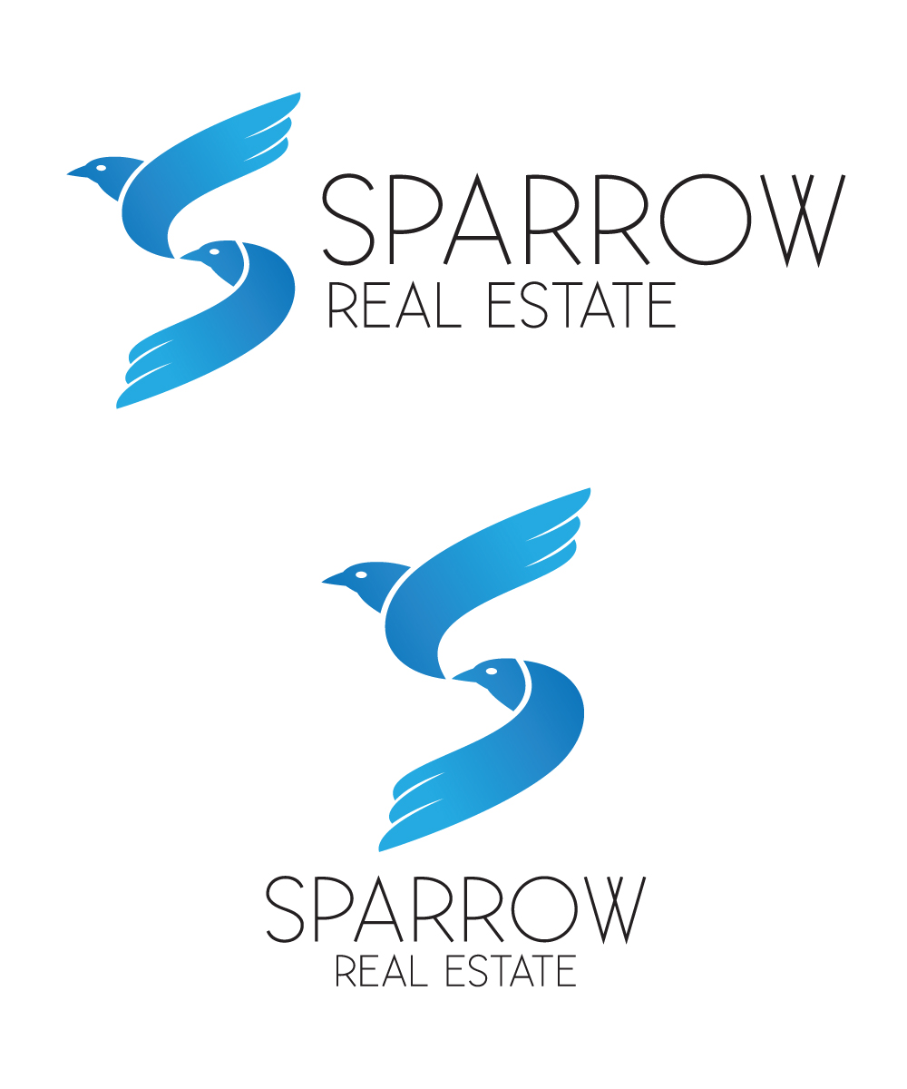 1000x1200 Modern, Upmarket, Real Estate Logo Design For Sparrow Real Estate
