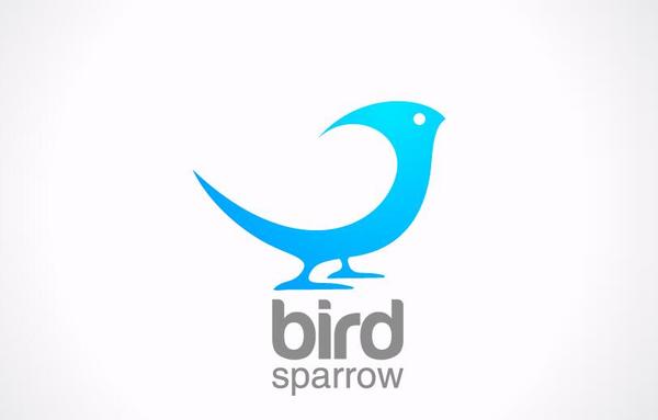 600x383 Bird Sparrow Logo Design Vector Free Download