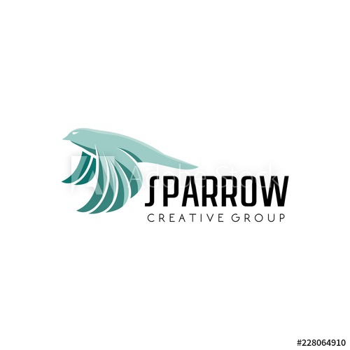 500x500 Sparrow Creative Group Logo Vector Graphic Design Download