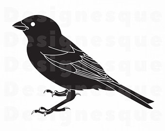 340x270 Sparrow Vector Etsy