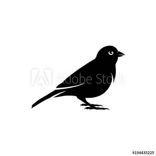 500x500 Sparrow Vector Silhouette