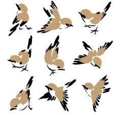 236x226 Cute Sparrow Vector
