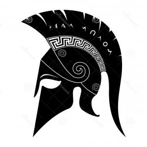 300x300 Silhouette Of Spartan Helmet Vector Hoodamathrun