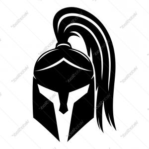 300x300 Silhouette Of Spartan Helmet Vector Hoodamathrun