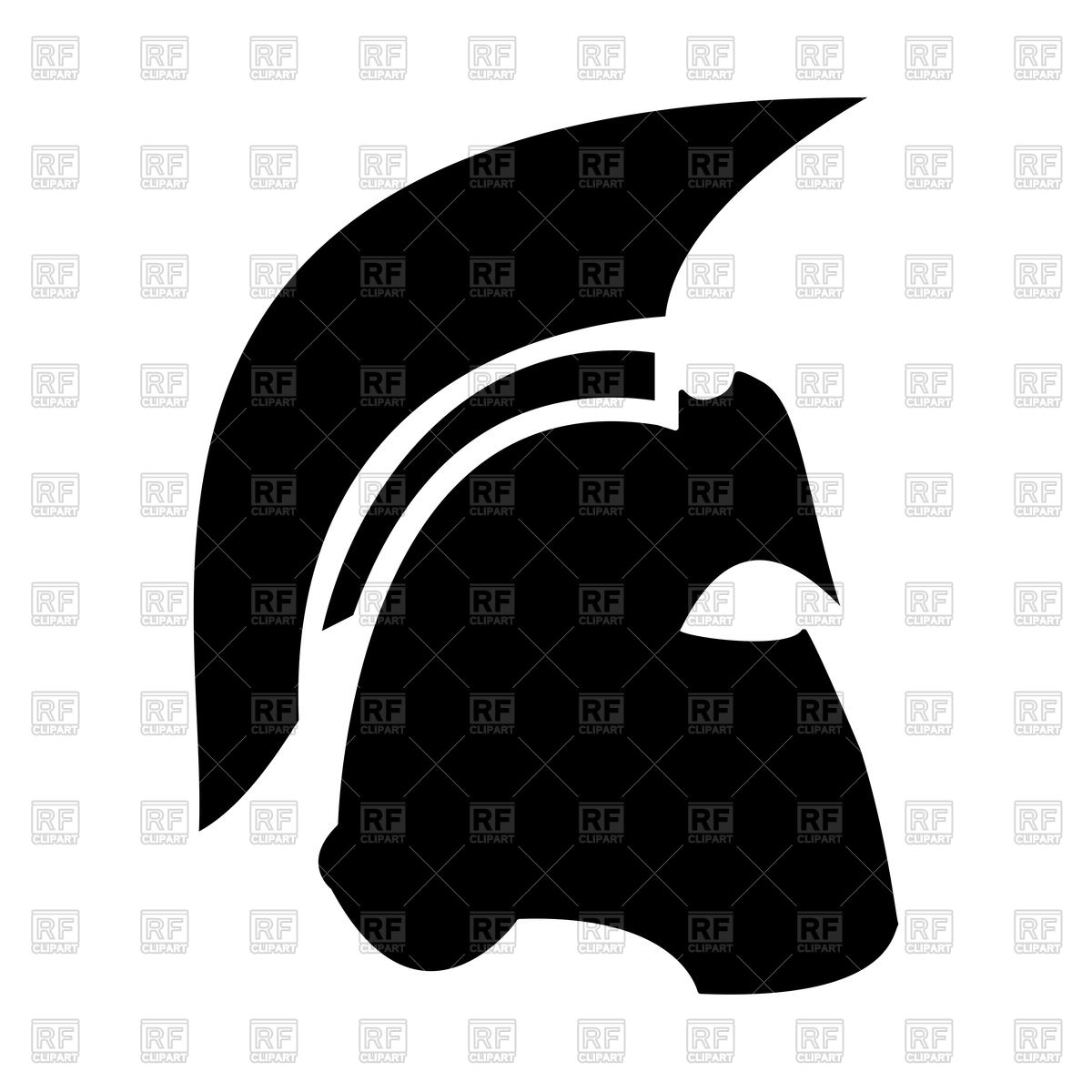 1200x1200 Spartan Helmet Black Silhouette Vector Image Of Objects