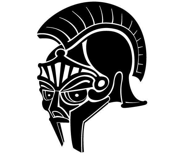 600x500 Spartan Helmet Free Vector Graphics