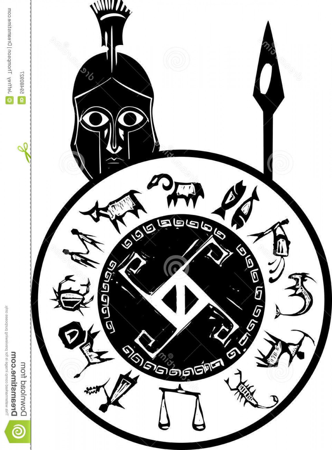 Spartan Shield Vector at Vectorified.com | Collection of Spartan Shield ...