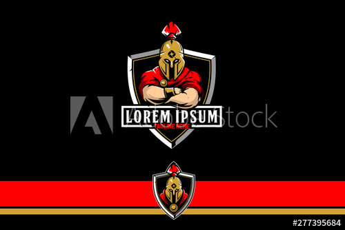 500x334 Warrior Spartan Vector Logo Badge Template