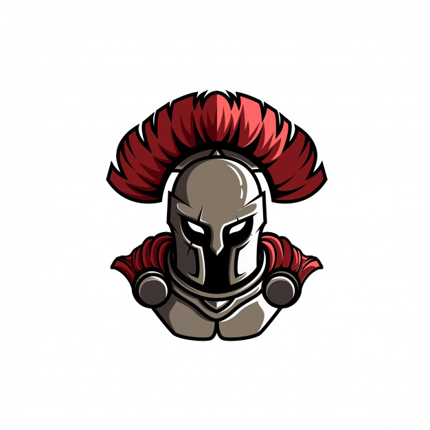 626x626 Mascot Logo Spartan Head Flat Vector Premium Download