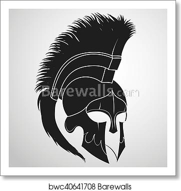 Spartan Warrior Helmet, Art Print Barewalls Posters Prints 362x382 Spartan Warrior Helmet, Art Print Barewalls Posters Prints