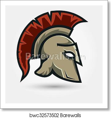 Spartan Warrior Helmet Art Print Barewalls Posters Prints 362x382 Spartan Warrior Helmet Art Print Barewalls Posters Prints